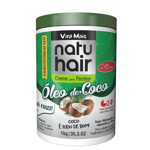 Cr Pentear Natuhair 1kg Oleo De Coco