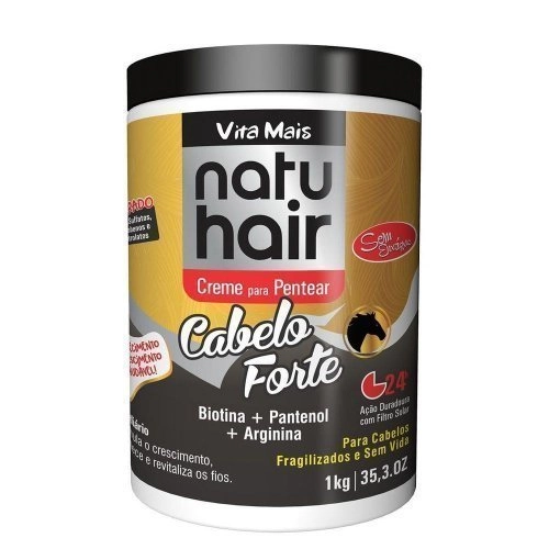 Creme De Pentear Cebelo Forte Natu Hair 1kg L: