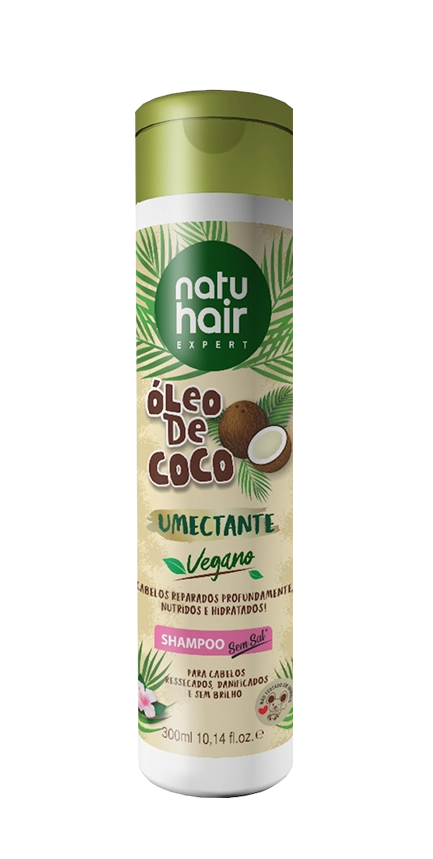 Shampoo Natu Hair 300ml Oleo De Coco
