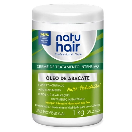 Creme Trat.natuhair Int.oleo Abacat 1kg