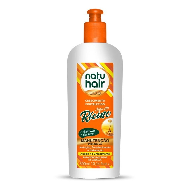 Cr Manut Natuhair Intensiva 300ml Oleo De Ricino