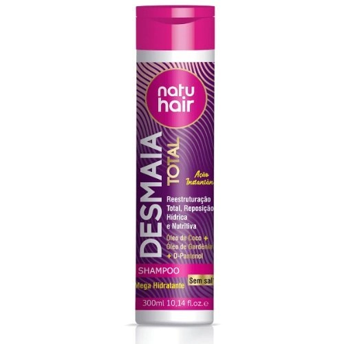 Shampoo Natuhair Desmaia Total 300ml De:14,76 Por:12,99 Economia:11,99