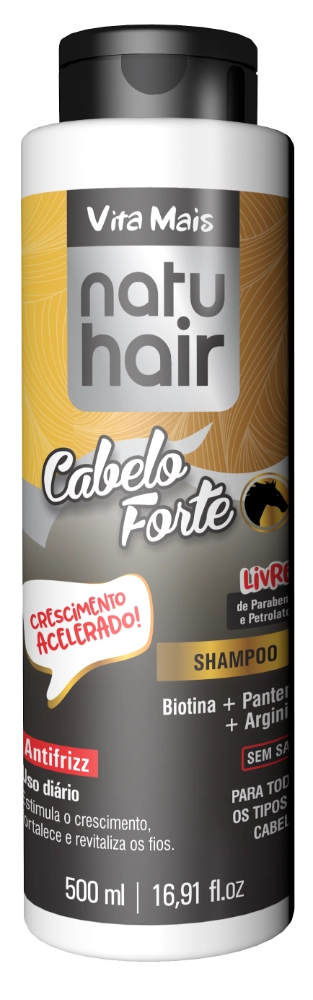 Shampoo Natu Hair 500ml Cabelo Forte