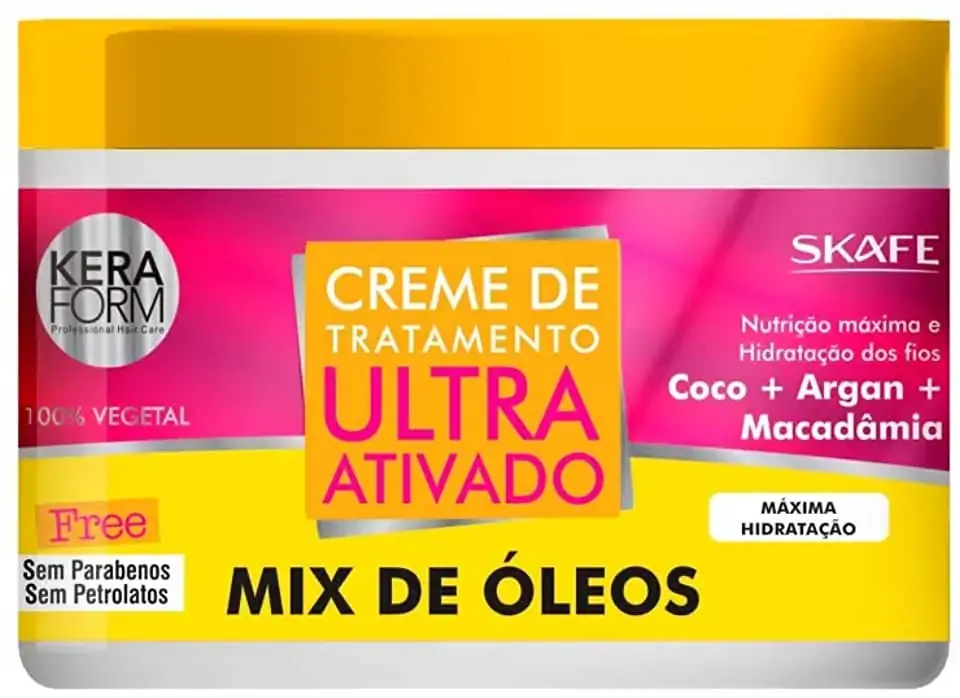 Creme De Tratamento Ultra Ativado Mix De Oleos 500g
