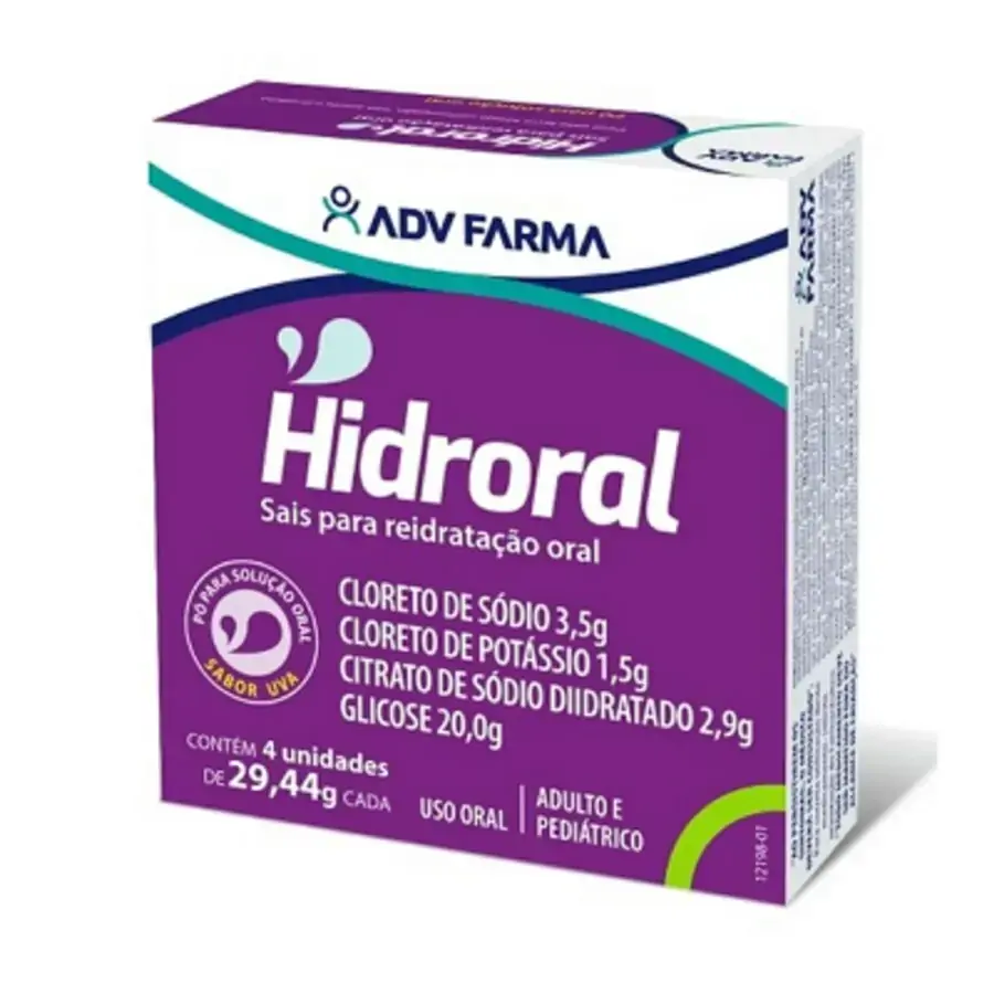 Hidroral Uva 29,44g Cx C/ 4 Env Adv