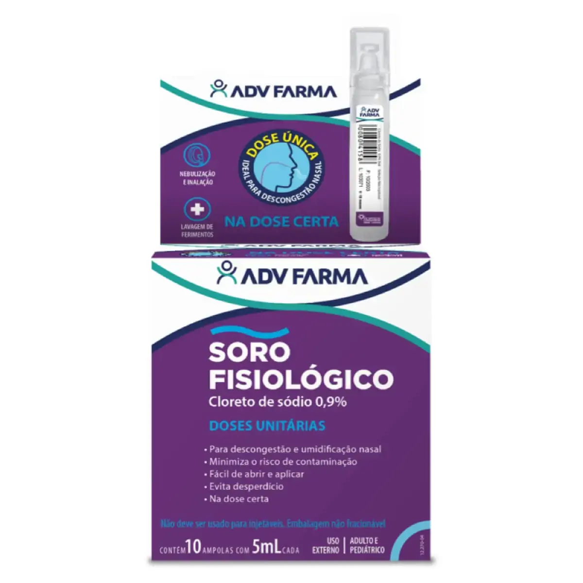 Soro Fisiológico 0,9 Adv 5 Ml