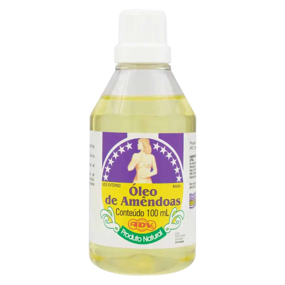 óleo Para Massagem Amêndoa Adv Frasco 100ml