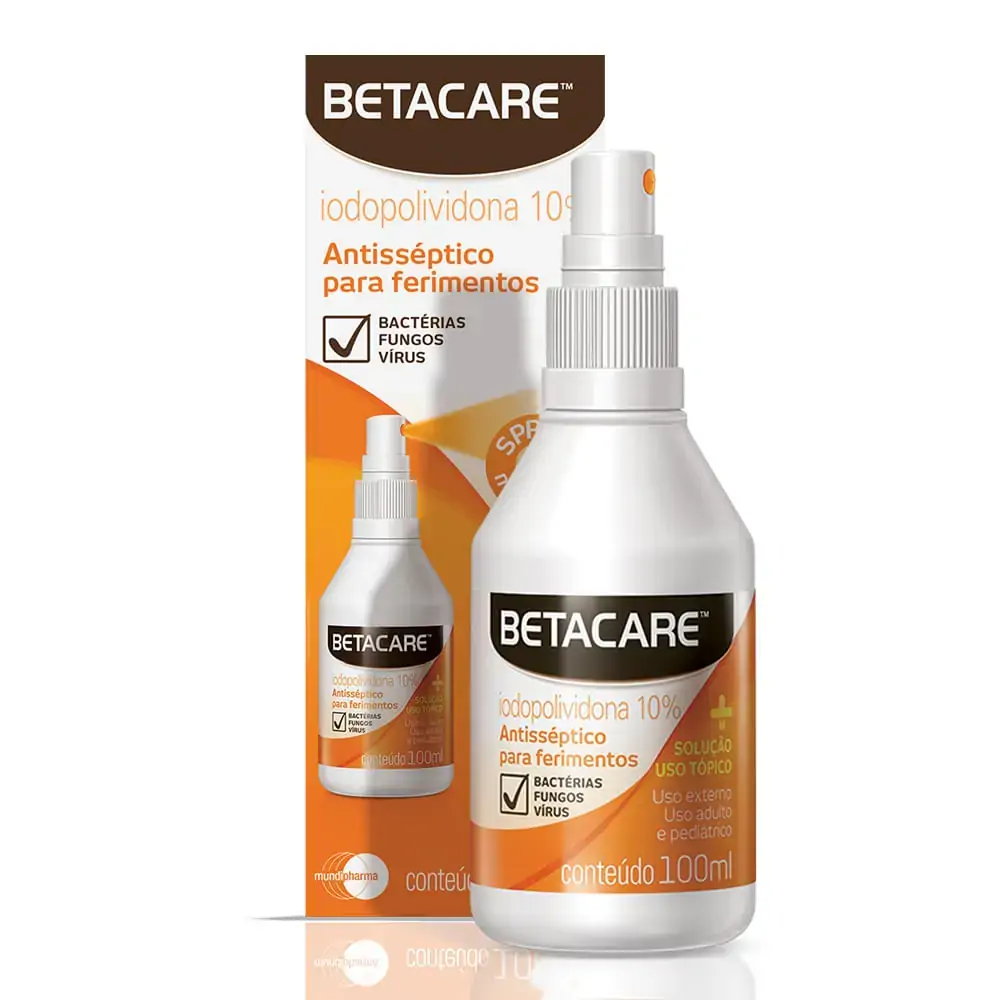 Betacare Pvpi 100 Ml C/ Spray Cx.c/12
