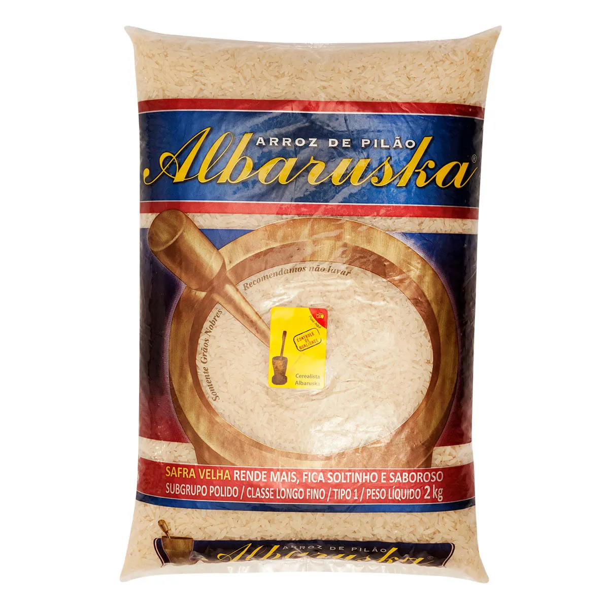 Arroz De Pilão Tipo 1 Albaruska Pacote 2kg