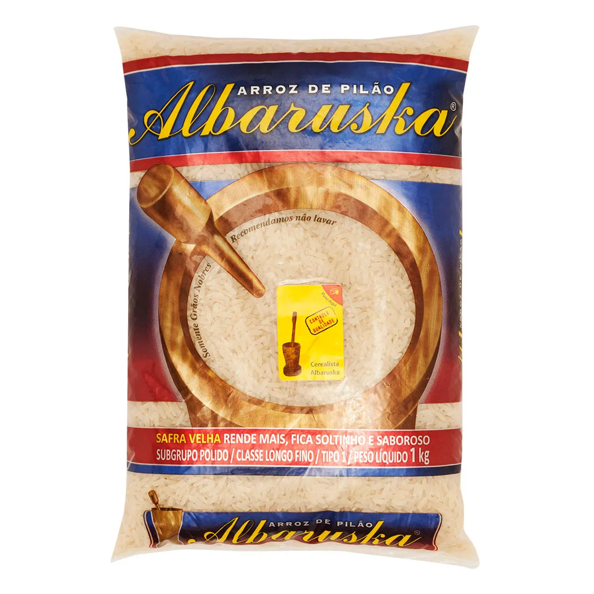 Arroz De Pilão Tipo 1 Albaruska Pacote 1kg