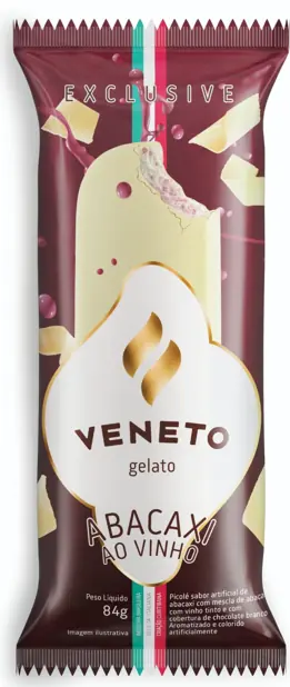 Sorvete Veneto Picole Abacaxi Vinho