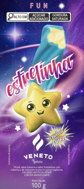 Picole Veneto Estrelinha 100g 9430038 Ehler