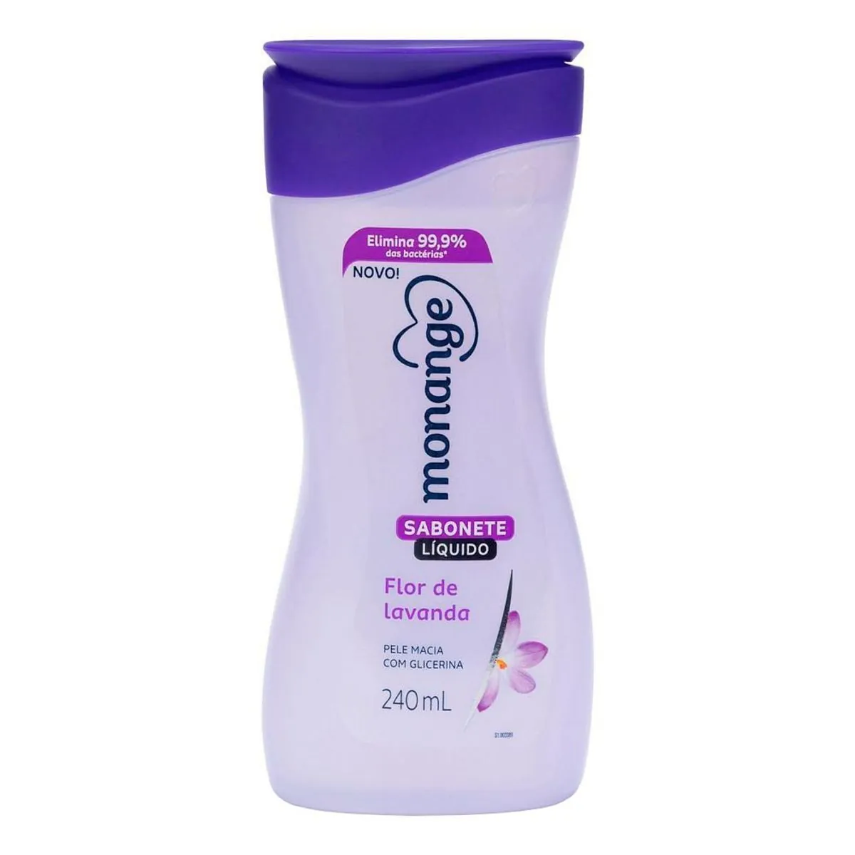 Sabonete Liquido Monange Flor Lavanda 240ml