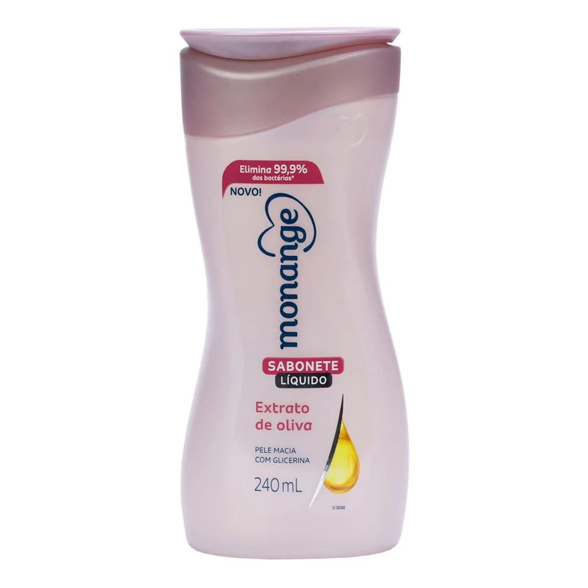 Sabonete Líquido Extrato De Oliva Monange Frasco 240ml