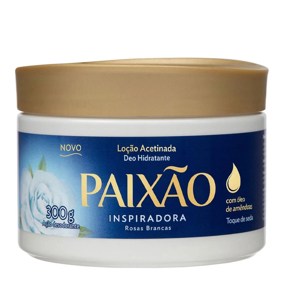 Loção Corporal Deo Hidratante Acetinada Inspiradora Paixão Pote 300g
