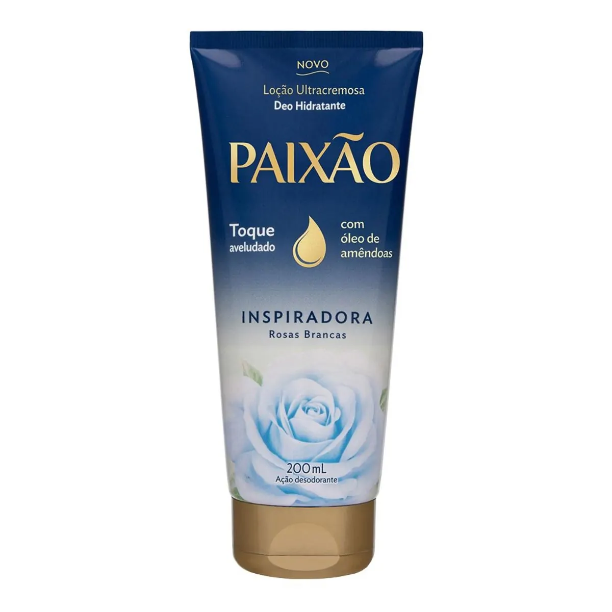 Loção Hidratante Ultra cremosa Paixão Inspiradora Rosas Brancas ação desodorante 200ml