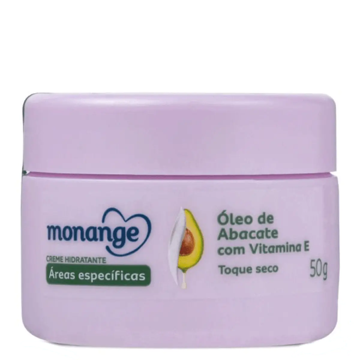 Creme Hidratante Toque Seco óleo De Abacate Monange áreas Específicas Pote 50g