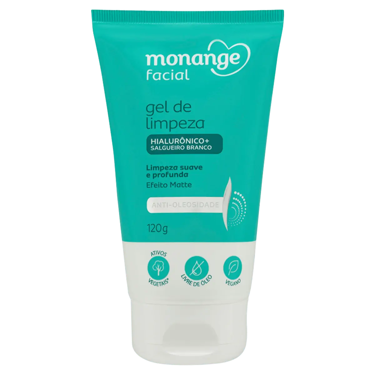 Gel De Limpeza Facial Suave E Profunda Antioleosidade Monange Bisnaga 120g