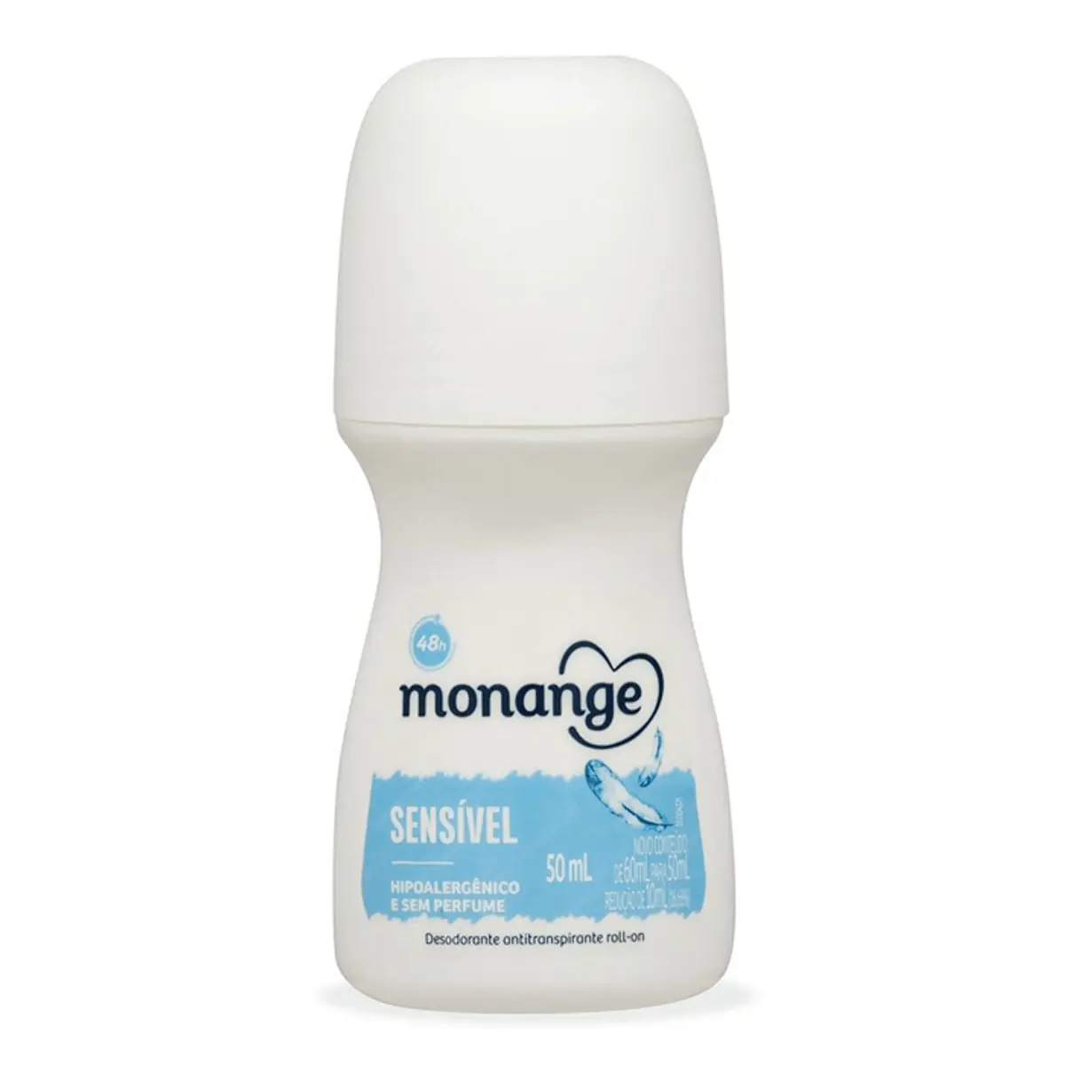 Desodorante Roll On Sensível Sem Perfume Monange 50ml