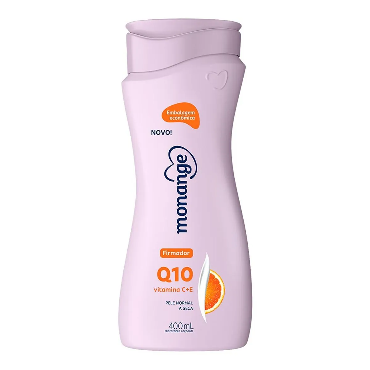 Hidratante Corporal Firmador Pele Normal A Seca Monange Q10 Frasco 400ml Embalagem Econômica