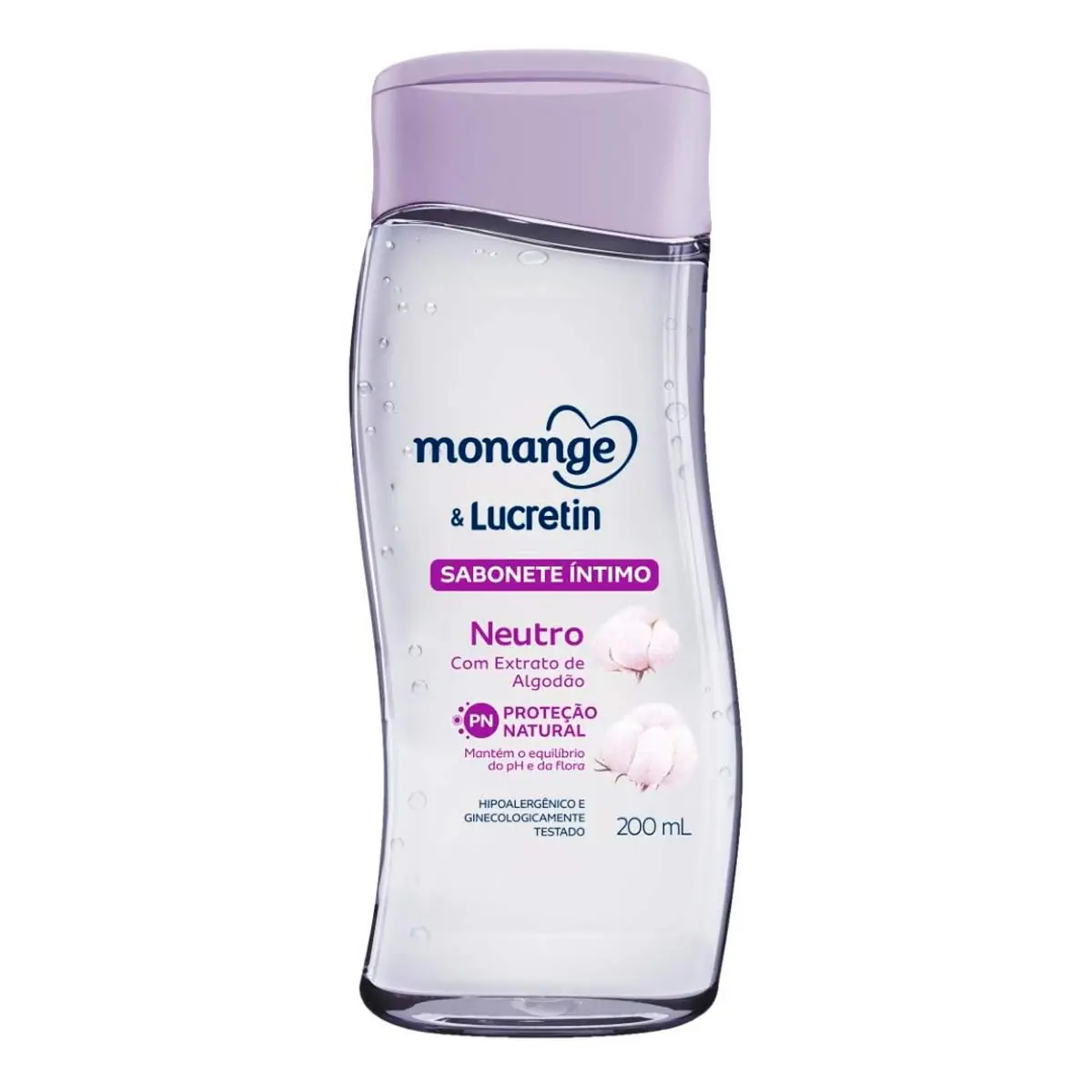 Sabonete Líquido íntimo Neutro Monange Frasco 200ml