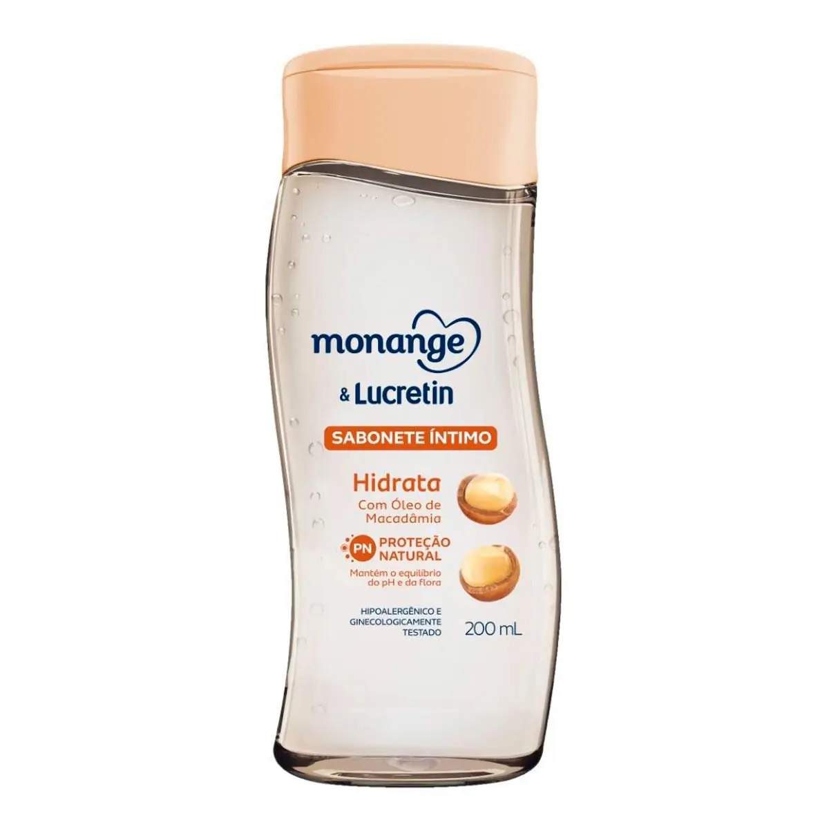 Sabonete Líquido íntimo Hidrata Monange Lucretin Frasco 200ml