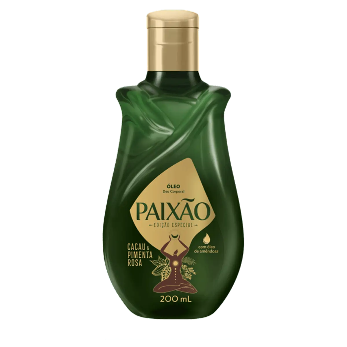 óleo Deo Corporal Cacau Pimenta Rosa Paixão Frasco 200ml