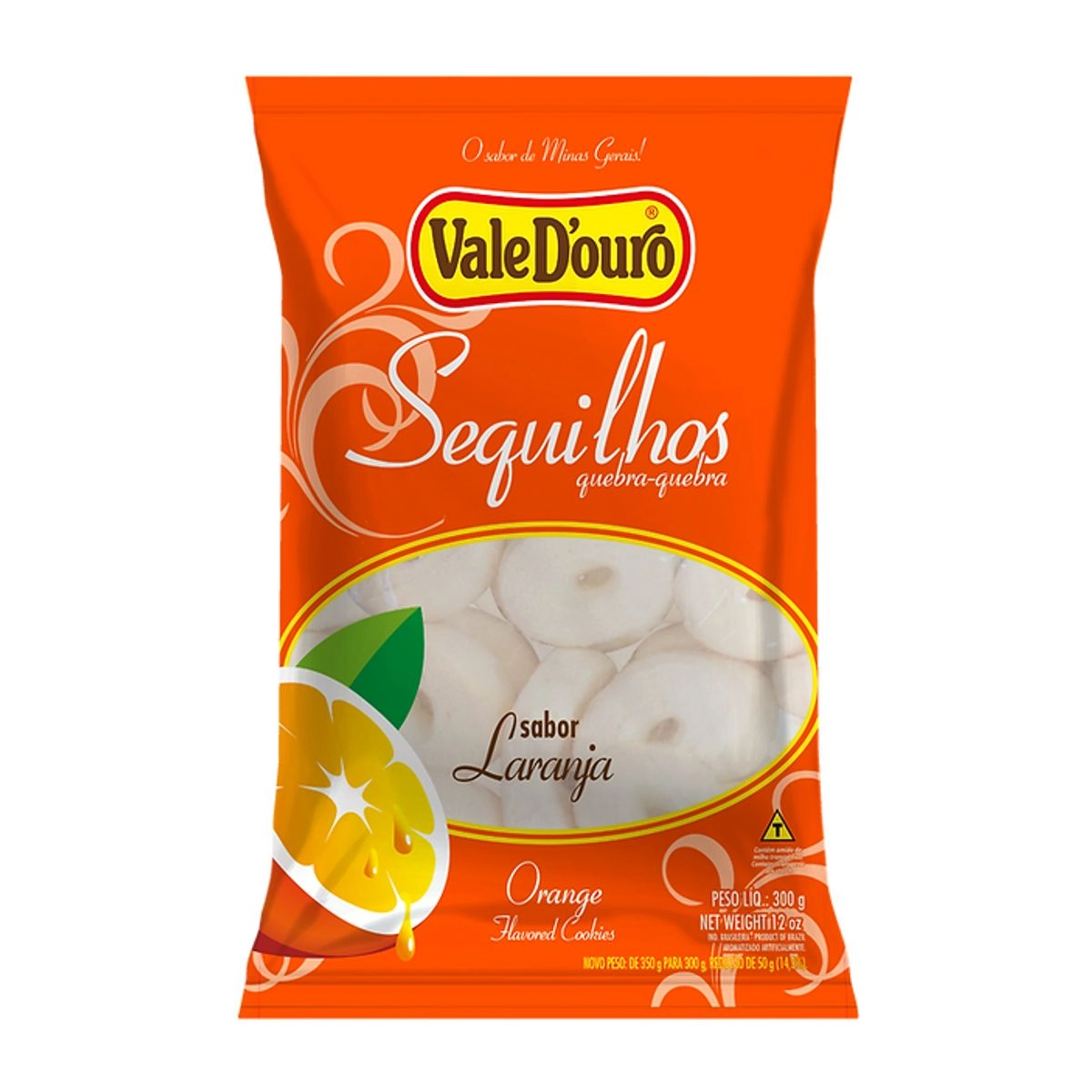 Sequilhos Vale D Ouro Laranja 300g