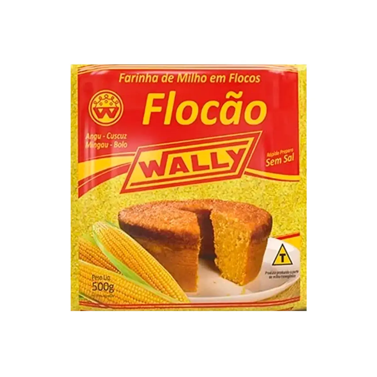 Flocao Far.de Milho Em Flocos 500 Grs Red. De 61.11