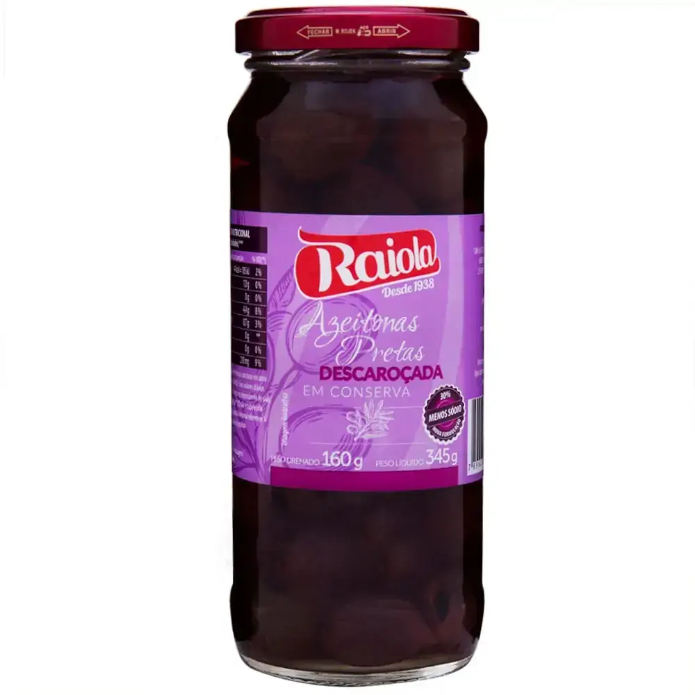 Azeitona Preta Desc Raiola 24x160g