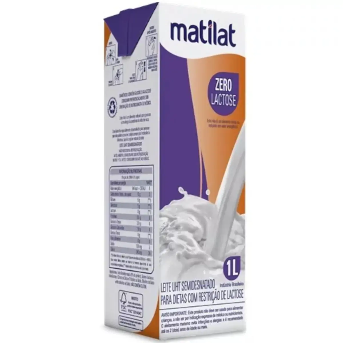 Leite Lv Baixa Lactose Matilat 1lt