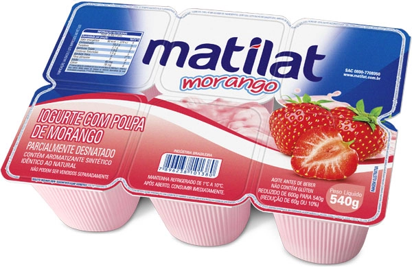 Iogurte Matilat C/polpa Frutas Morango