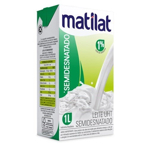 Leite Lv Matilat Semi Desnatado 1l