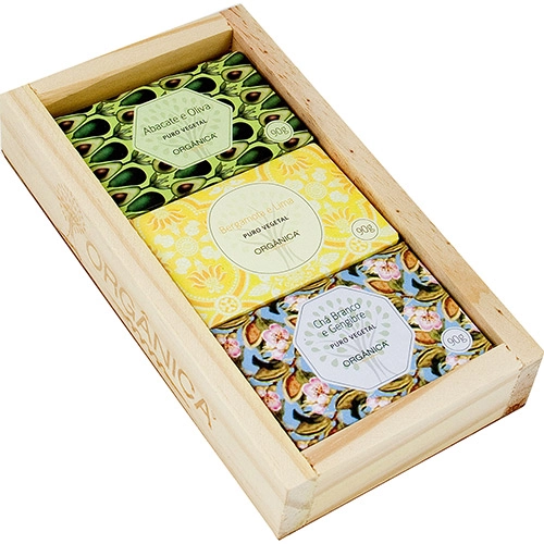 Kit Banho Puro Vegetal 3 Fragrâncias Orgânica