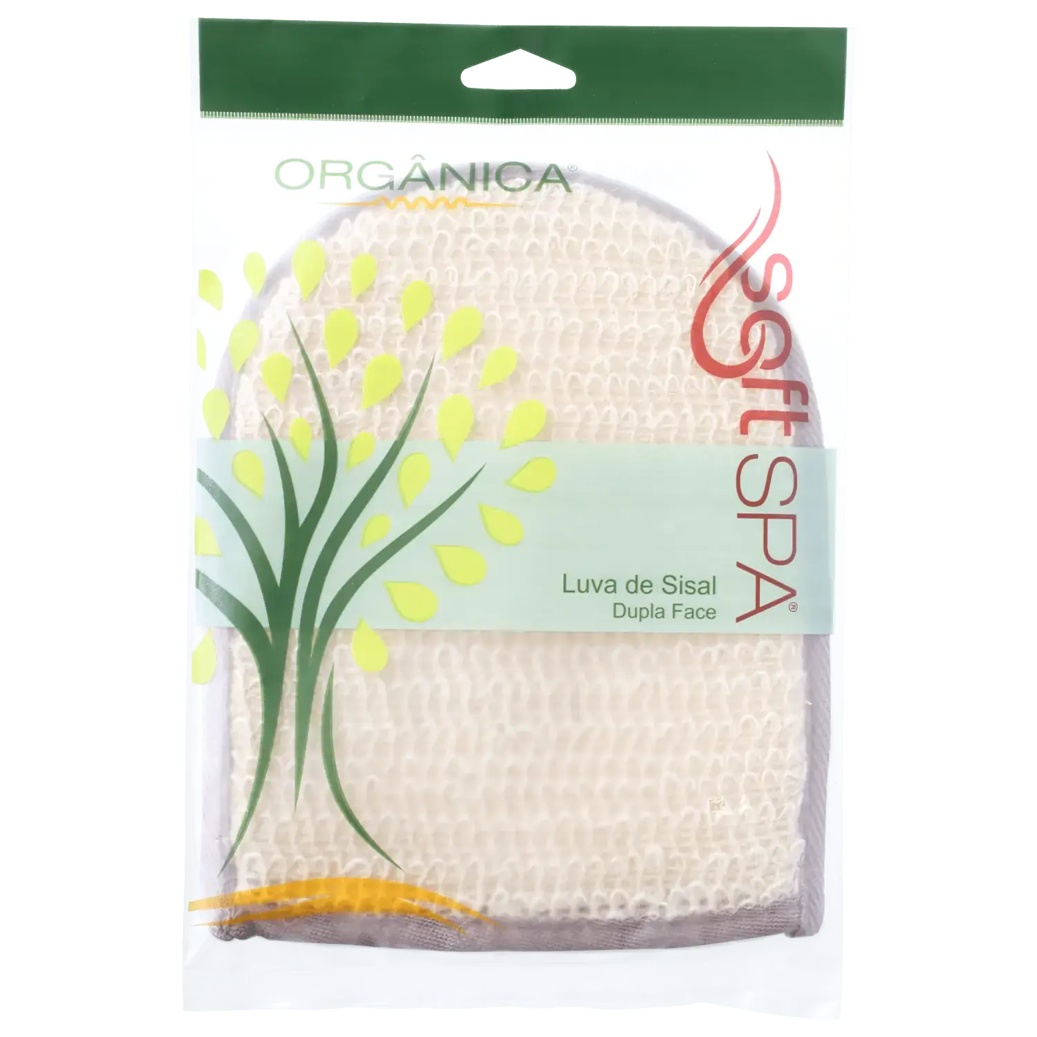Luva De Sisal Orgânica Soft Spa Dupla Face