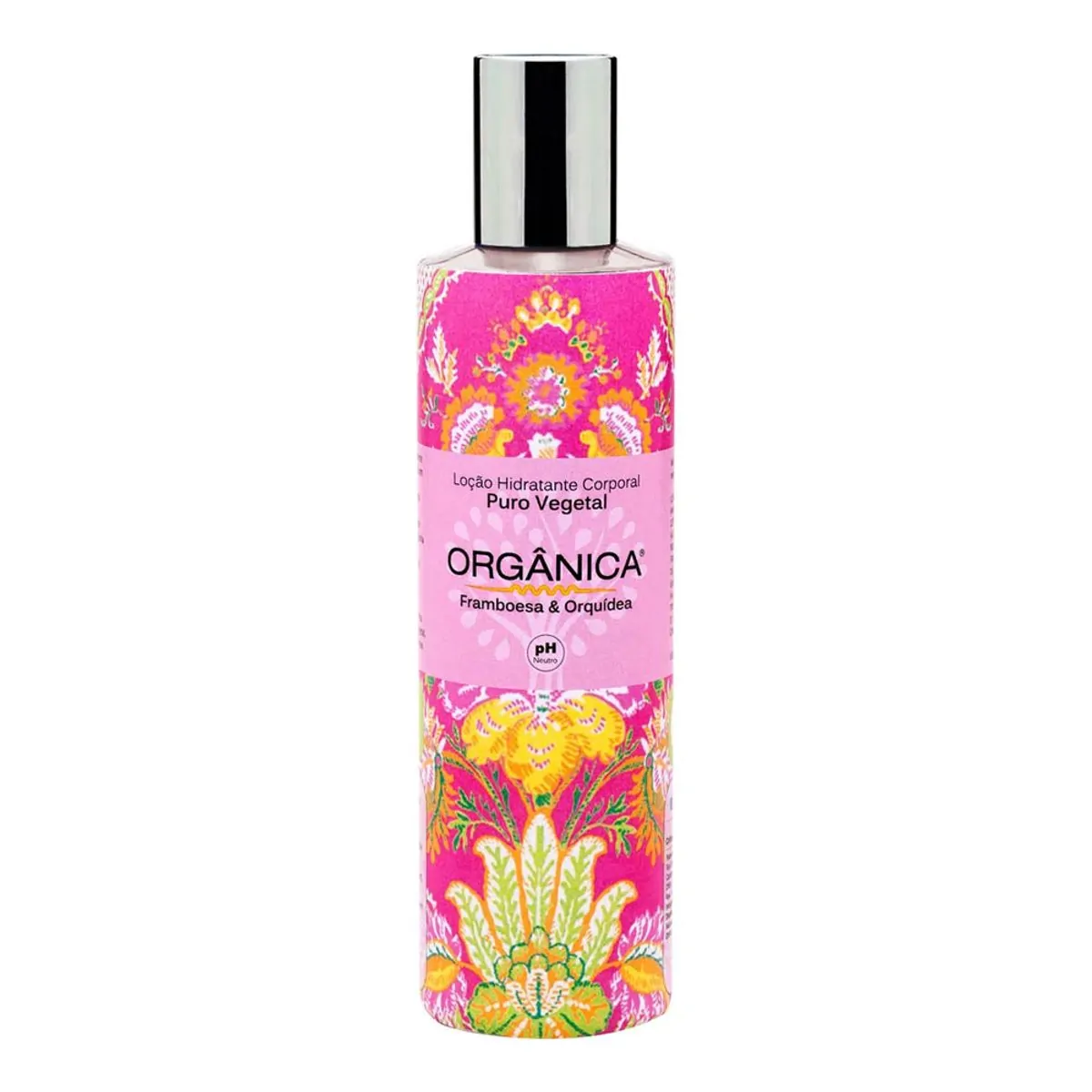 Loção Hidratante Corporal Framboesa Orquídea Orgânica Frasco 250ml