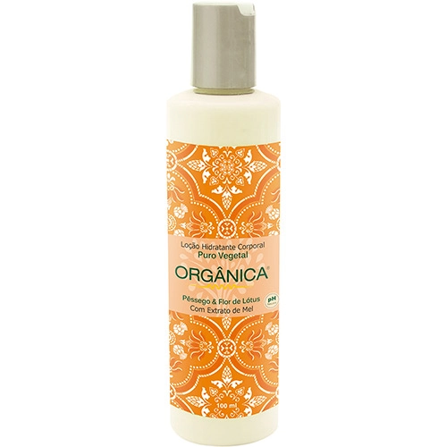 Loção Hidratante Puro Vegetal Pêssego E Flor De Lótus Orgânica