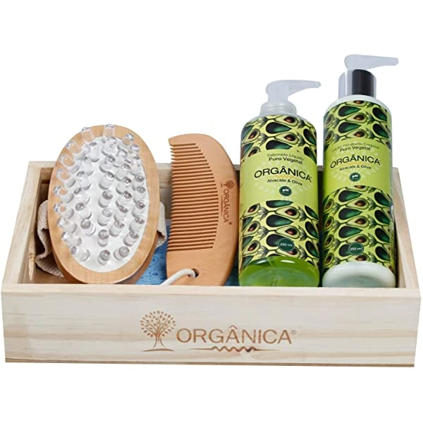Kit Para Banho Suave Chá Branco E Gengibre Orgânica