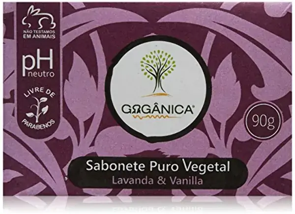 Sabonete Puro Vegetal Organica Lavanda E Vanilla