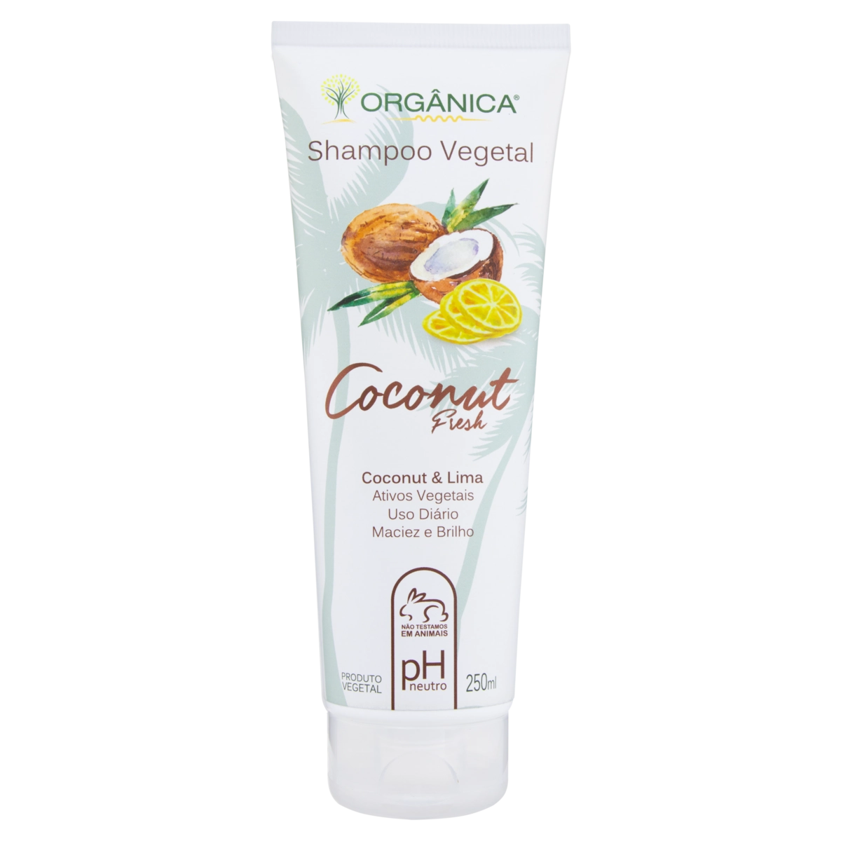 Shampoo Vegetal Orgânica Coconut Fresh Bisnaga 250ml