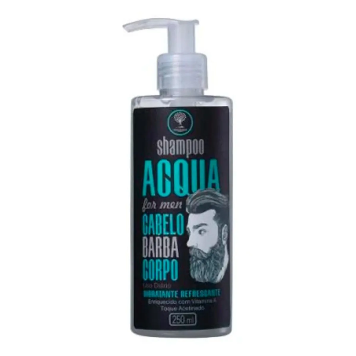 Shampoo Orgânica Acqua For Men 3 Em 1 250ml