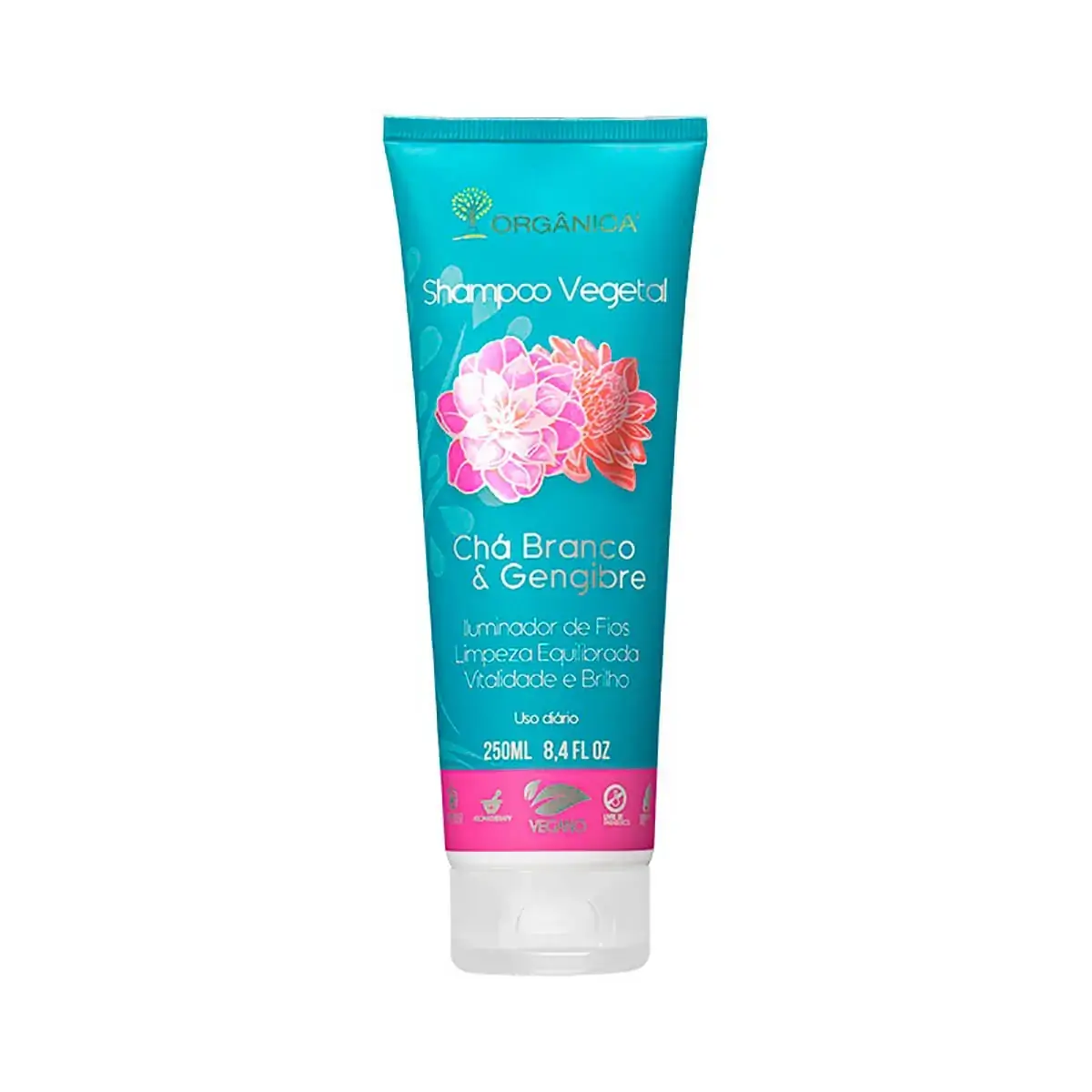 Shampoo Orgânica Chá Branco e Gengibre 250ml