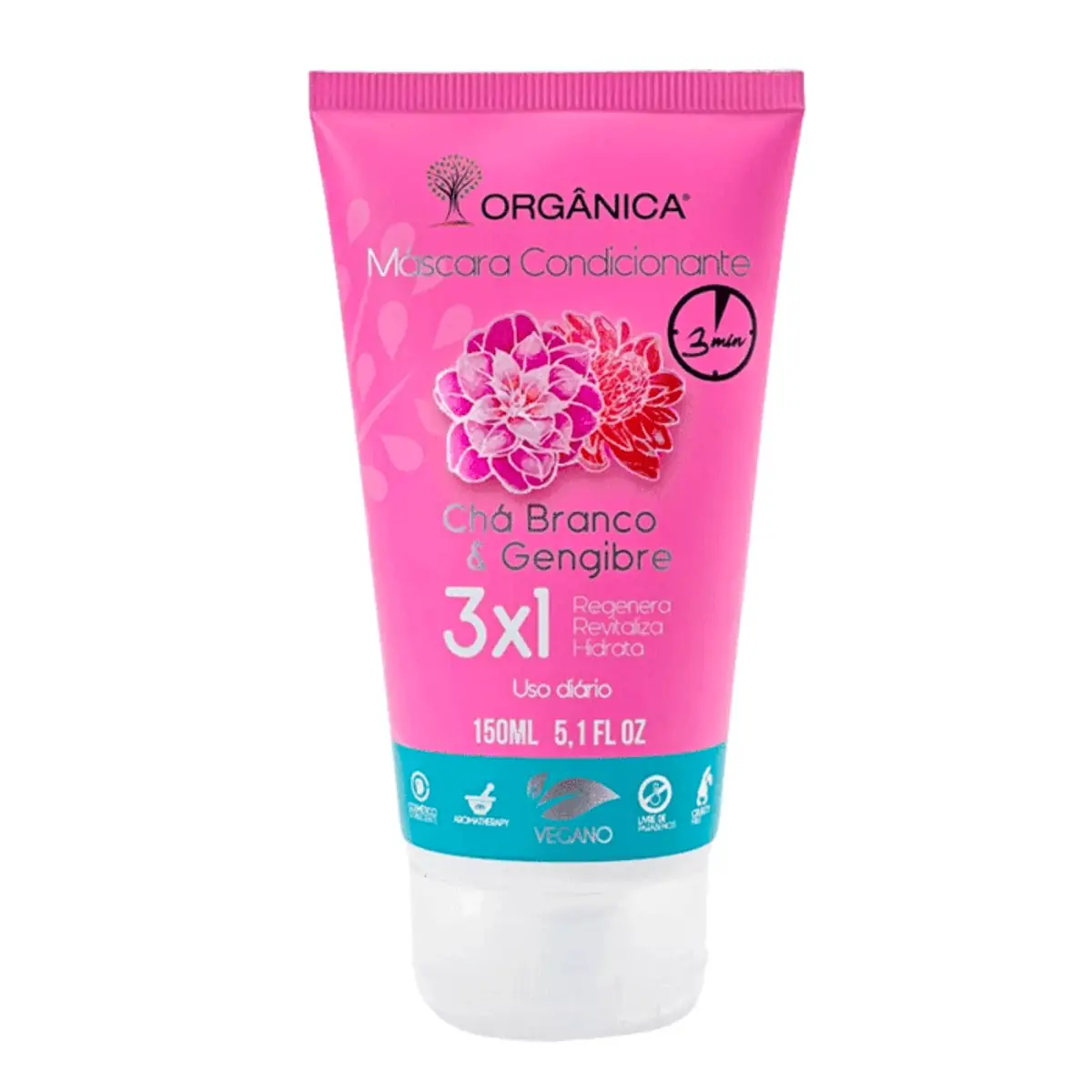 Mascara Condicionante Seladora Cha Branco E Gengibre 180ml