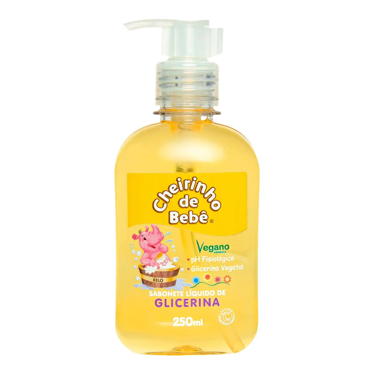 Sabonete Líquido De Glicerina Cheirinho De Bebê Frasco 250ml