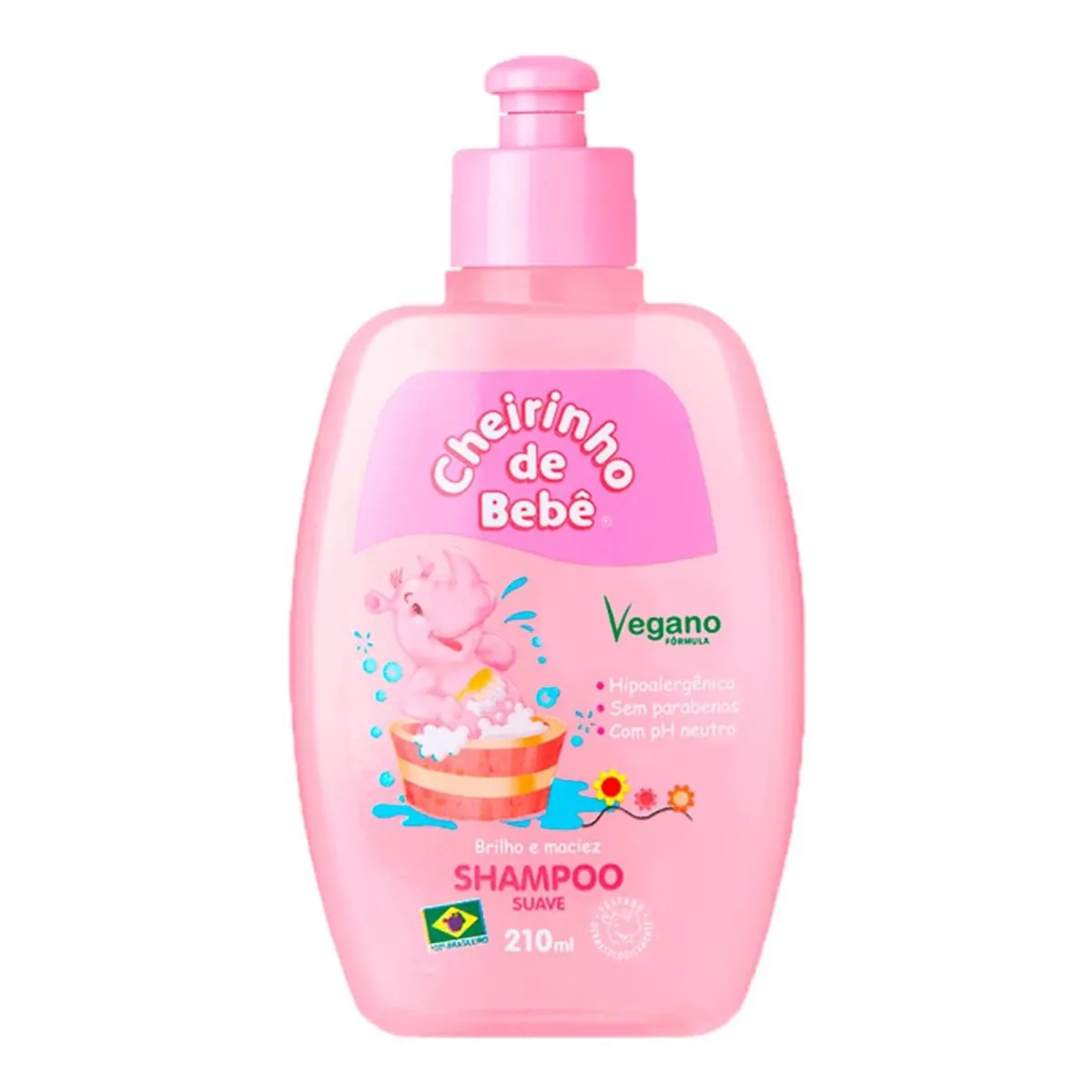 Shampoo Infantil Cheirinho De Bebê Rosa Com .