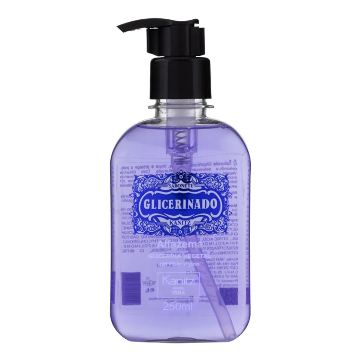 Sabonete Glicerinado Vegetal Alfazema Kanitz Frasco 250ml