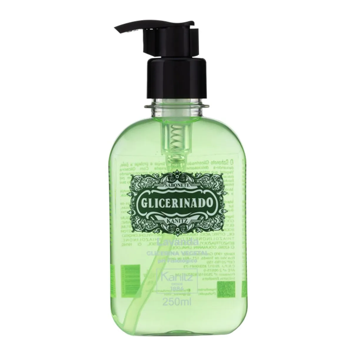 Sabonete Líquido Glicerinado Vegetal Lavanda Kanitz Frasco 250ml