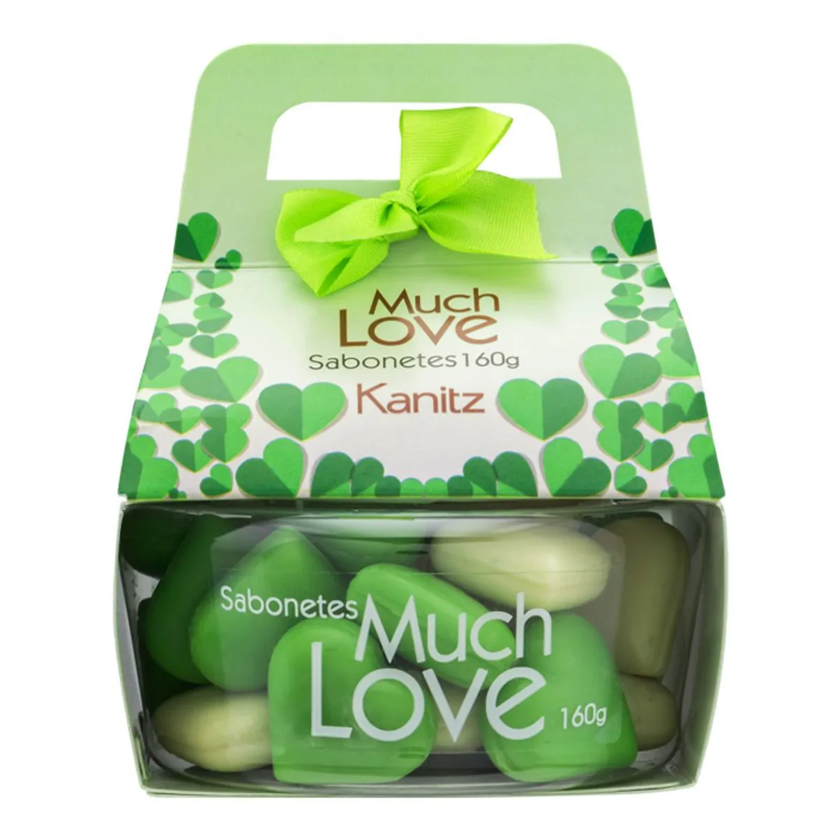 Sabonete Barra Green Minicoração Much Love Pote 213g