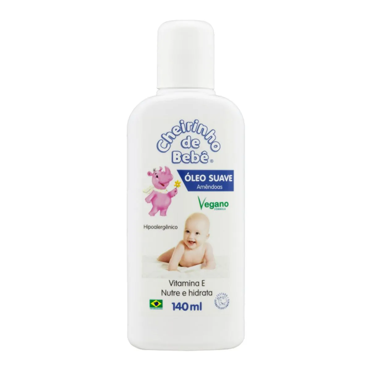 óleo Suave Amêndoas Cheirinho De Bebê Frasco 140ml