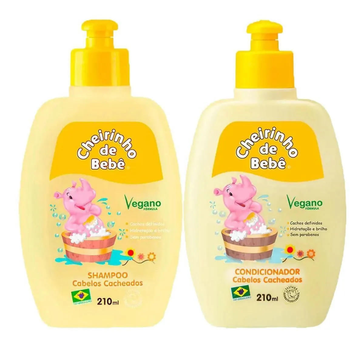 Shampoo Cond Cab Cach 210ml Pr Especial 20 2169 Ch Bebe